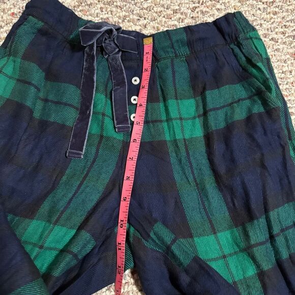 Aerie Plaid Green Flannel Jogger PJ Pant- Size XS - Picture 7 of 7